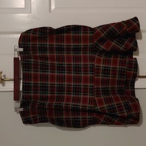 Modcloth, 2X, Red plaid